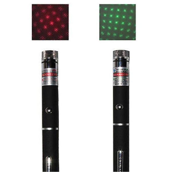 2 em 1 Projeto de estrela a laser Point 532nm 5mW Green Laser Pointer Pen laser lanterna a laser de alta potência Point3176078