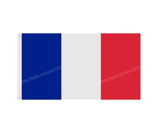 Франция Флаг Национальный полиэфирный баннер Полет 90 x 150 см 3 5 футов по всему миру по всему миру Outdoor3523624