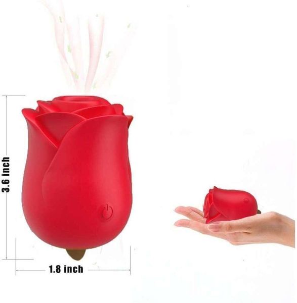 Potente Rose Massage Cup per assistenza sanitaria femminile Massaggio sexy Massaggio vagina succhiare il capezzolo vibratore Strumento di succhiare il dolori del capezzolo