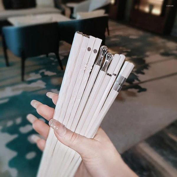 Bacchette di bacchette uniche design eco-compatibile set riutilizzabile per il ristorante per casa utilizzare bastoncini da tago non slip