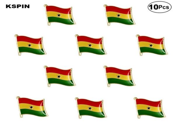 Bandeira da bandeira de Gana Pin Bandge Broche Broche Pins Badges 10pcs muito lot1001611