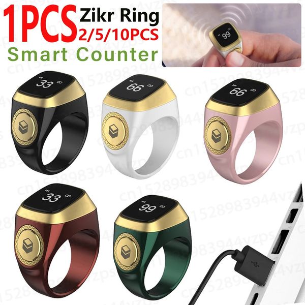 BluetoothCompatible 51 Elektronische digitale Zähler für Iqibla App 20mm18mm Smart Tally Counter Ring 5 Gebetszeit Muslime 240415