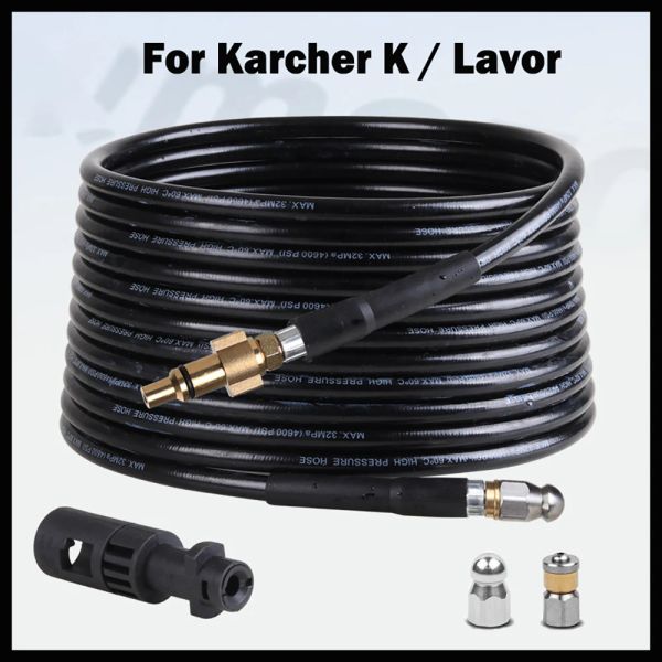 Maschinen Hochdruck Abwasserkanalabfluss Reinigung Schlauchrohrreiniger für Karcher K Lavorin Universal -Umrechnungsadapter -Waschmaschine Abwasserkanal Kit