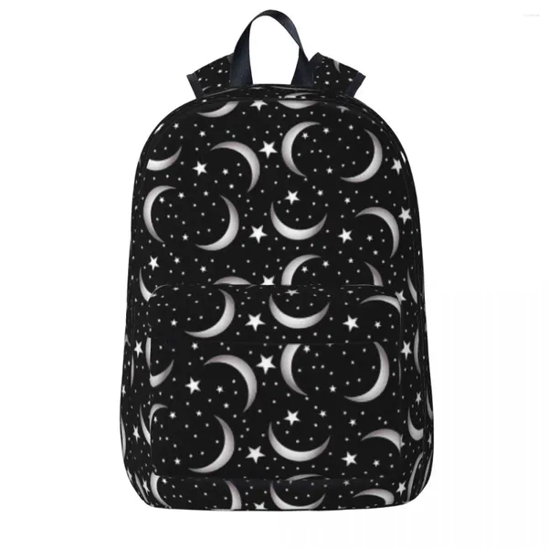 Rucksackmond und Stars große Kapazität Studentenbuchbeutel Schulter Laptop Rucksack Fashion Travel Children School