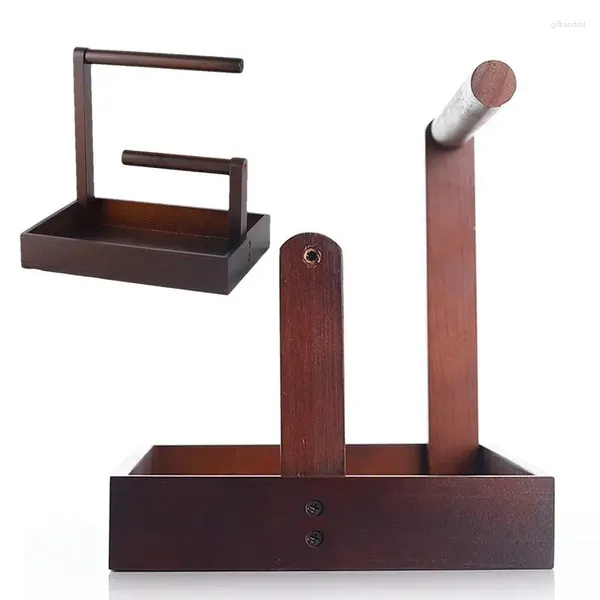 Dekorative Teller natürlicher Holzschmuck Organizer Display Ständer Armband Weinregal Uhr Storage Desktop