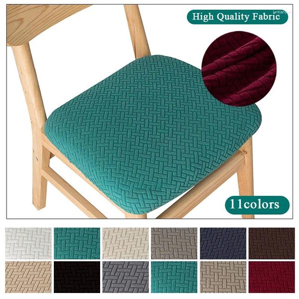 Stuhlabdeckungen Jacquard Sitz elastischer abnehmbarer waschbarer Plaid -Deckhocker Heimattextilien dehnbar bequem atmen