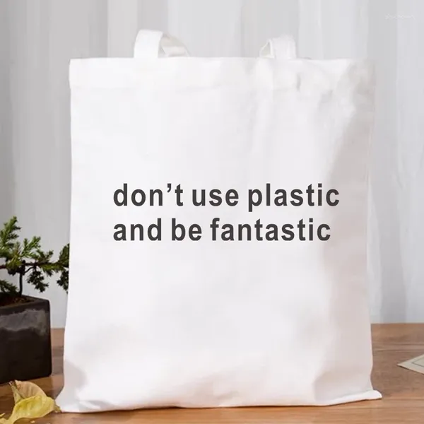Сумки для покупок не используют пластик и не будьте фантастическими Bolso Lona Mujer Женщины повседневные канвирующие сумка Shopper White Big Beach for Lady Eco Makeable