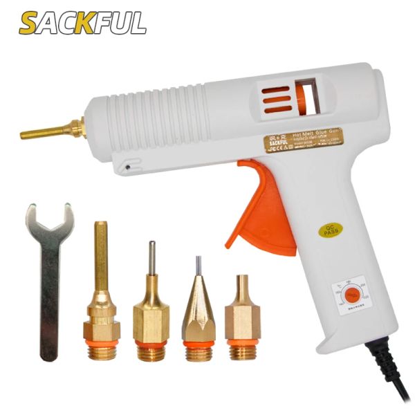 Pistola 150W Hot Melt Glue Gun Diâmetro longo de 1mm 1mm 1,3mm Abertura Pequena Abertura Gun Grue Diy Reparo Ferramentas de Coloque