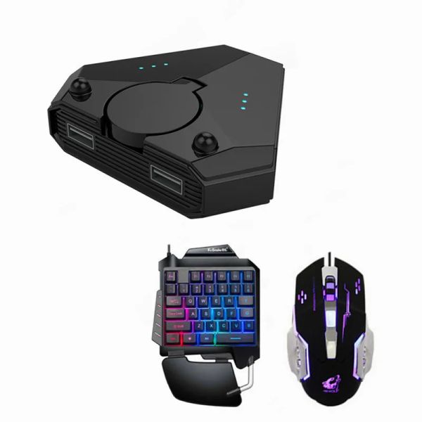 GamePads Plug и Paly Gamepad Pubg Mobile Bluetooth 5.0 Контроллер Gaming Keyboard Mouse Converter для Android Phone Adapter для iOS