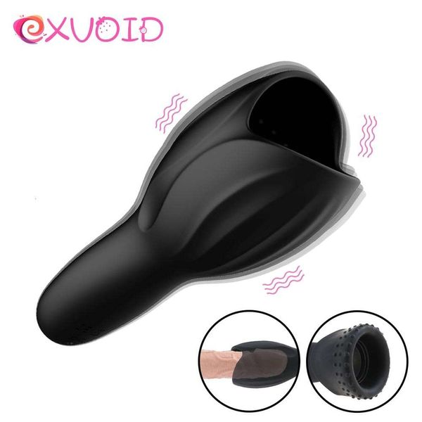 Exvoid Soft Penis Esercizio addestratore vibratore giocattoli sexy per uomo lingua gay maschio maschio maschio bocca sexy machine sexy