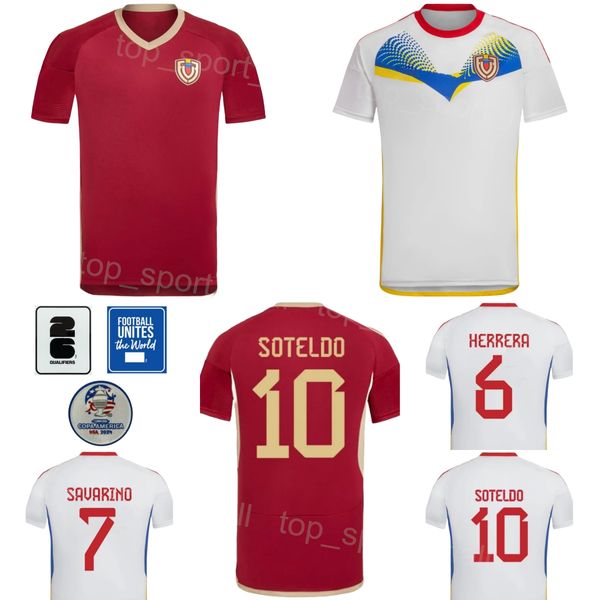 24-25 Soccer Venezuela 3 Yordan Osorio Jersey Copa America Darwin Machis Miguel Navarro Cristian Casseres Nahuel Ferraresi Pereira National Team Shirt