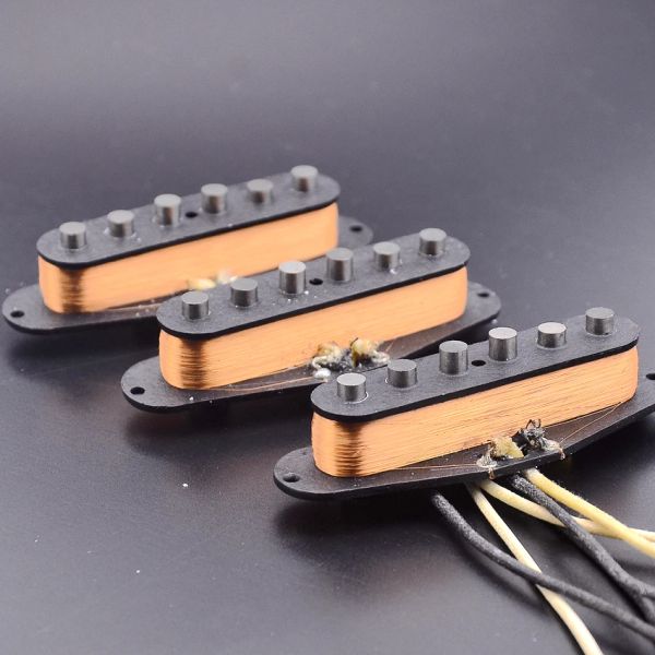 Kablolar 1 SET ALNICOV GFSV1 Özel Vintage Alnico Singlecoil Pickup St Elecal Gitar