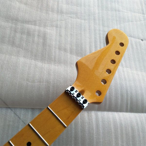 Kabel Reverse Head Floyd Rose E -Gitarre Hals Ahorn Fingerplatte 22 Bund Gelb
