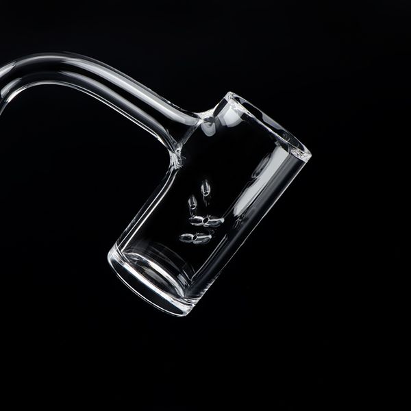 Beracky Solded totalmente soldado Quartz de fumantes com bordas com 4 peças Bolas giratórias transparentes de fundo sem costura AutoSpinner para armas de água de vidro DAB RIGS