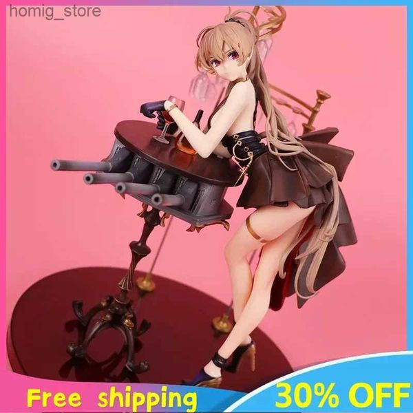 Actionspielzeugfiguren Azur Lane Mnf Anime Figur Jean Bart Kleider Actionfigur Modell Periphery Desktop Ornament Dekoration Actionfigur Geschenk Spielzeugspiel Y240415