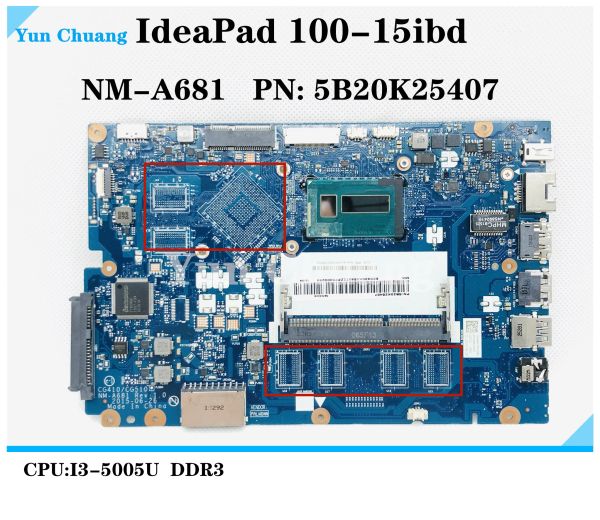 Placa -mãe CG410/CG510 NMA681 PRIMEIRA PARA LENOVO IDEAPAD 10015IBD PARATEME