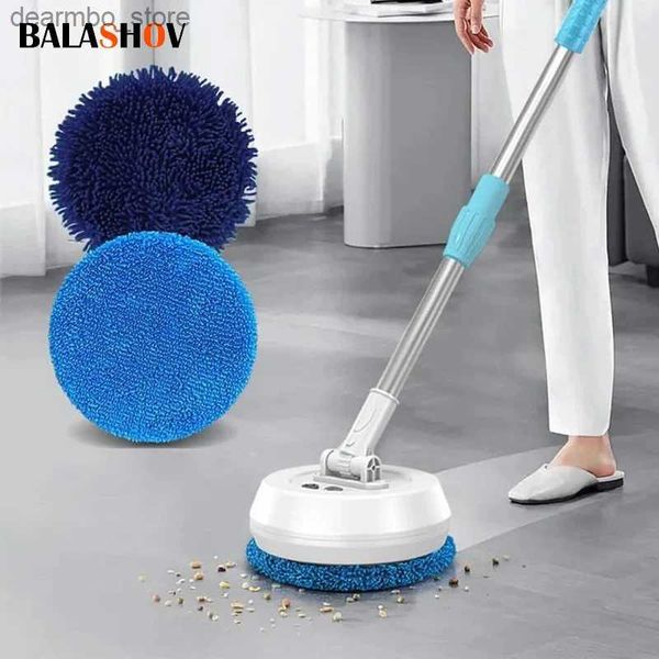 Reinigen Bürsten drahtlose elektrische Spin -Mop -Reinigung Automatisch 2 in 1 nasse Trockenheim Reinigung Autos Ceilin Tür Fenster Bodenbodenmaschine L49