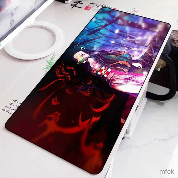 Maus -Pads Handgelenk ruhen Dämon Slayer Gaming Maus -Pad Gummi -Mat Deskmat Keyboard Pads Cartoon niedlich Mousepad Kawaii PC Zubehör Anime Mausmatten xxl