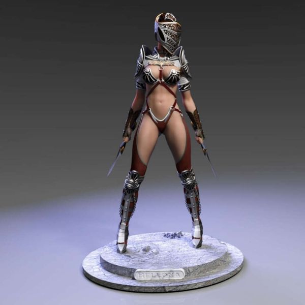 Anime Manga Ferro Mesquiado Resina Assassina Figura 1/24 Escala de 75 mm Kit de modelo montado de altura AMA não montada e figuras não pintadas Toys