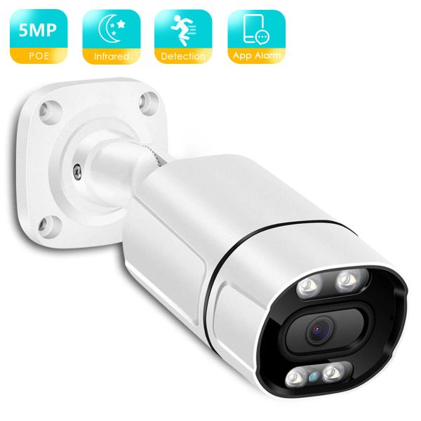 Sistema Besder 5MP 3MP 48V Poe IP Câmera O Outdoor Ai Human Detect Audio 2MP HD Segurança CEVERÃO CCTV P2P Câmera impermeável infravermelha