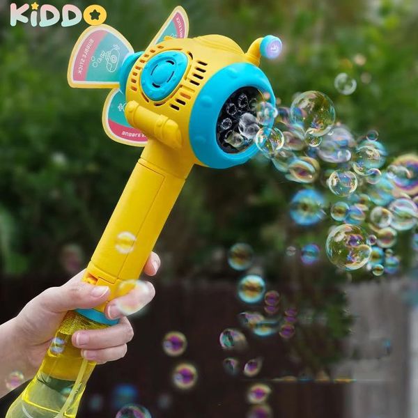 Máquina de bolhas de bolhas automáticas Máquina de moinho de vento de vento manual Brinquedos de bolhas de sopro ao ar livre para crianças Presentes de crianças aquáticas 240409