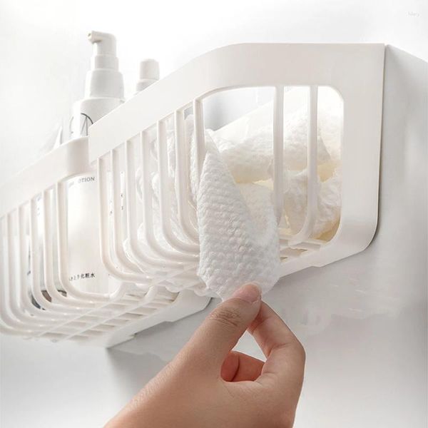 Organizzatore di stoccaggio della cucina rastrellino vuoto bianco per articoli da toeletta senza bocce di organizzazioni per le scatole per il bagno
