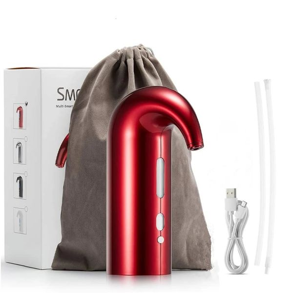 Acessórios de barras de barro de decantador de vinho elétrico recarregável USB Acessórios automáticos Pedro de distribuidor automático com material de festas de bolsa de armazenamento 240407