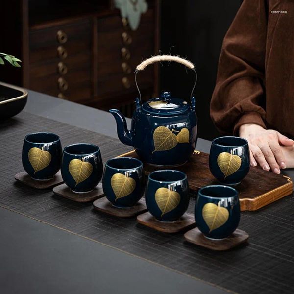 SET DI AFFETTO TEFE SETTO IN CASE CINA CERAMICA BLUE SET TEA SET COPERCHIO COPERCHIO COPERCHI