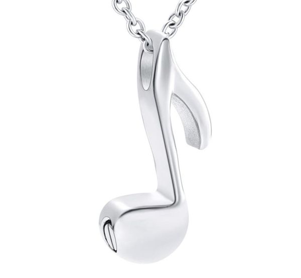 ZZL125 Funnel Music Note Design Human Ashes Holder Top Selling Cremation Jewellery Urn Necklace1101482