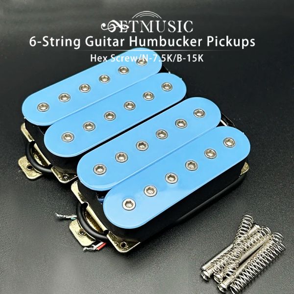 PEGS guitarra humbucker 12 parafuso hexágono ajustável bobina dupla 6string bobina elétrica bobina