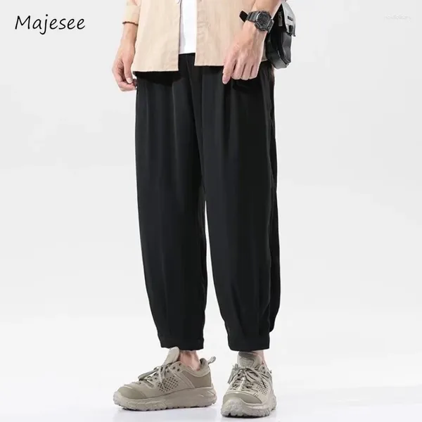 Pantaloni maschili uomini personalizzati in stile coreano matita chic puro moderno moderno elastico moda elastico traspirante giovane maturo accogliente