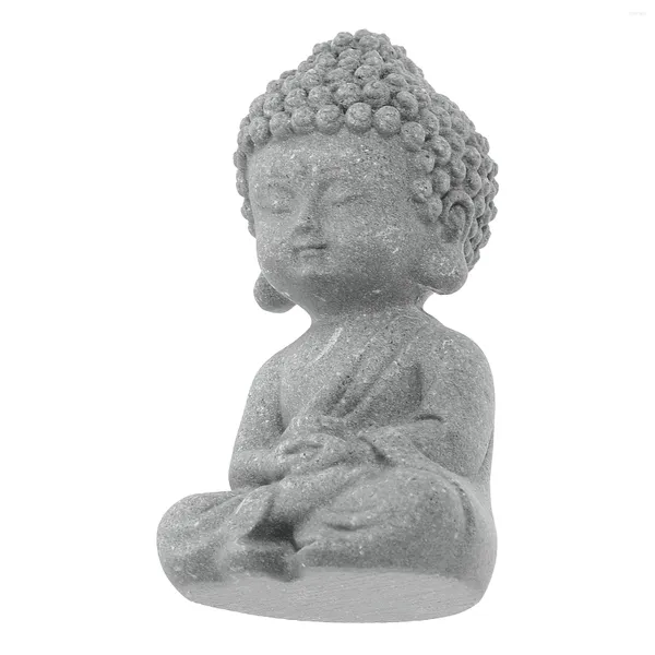 Gartendekorationen Kunsthandwerk Tea Haustier Ornament Dekor Synthetische Harz Buddha Statue Aquarium Dekoration