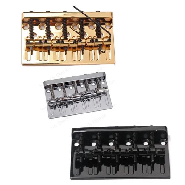 Chitarra Un set di 5 corde di bass bridge argento di ferro elettrico bridge per chitarra per chitarra accessori per chitarra