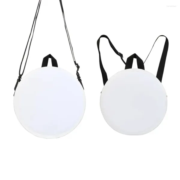 Bolsas de armazenamento Sublimação térmica Removível Patch em branco para o logotipo Impresso Coin Purse Dual Final Fore Fitais Oblíqua Span de ombro