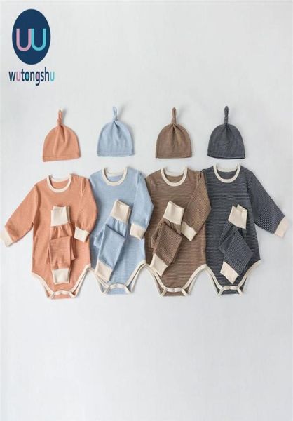 Säuglingskleidung für Baby -Mädchen Kleidung Set neuer Herbst Winter Neugeborene Baby Jungen Kleidung ROMPERS HOSEN HAS OUTFITS Baby Kostüm 201022813878