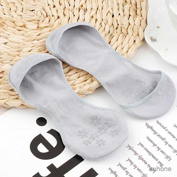 Socken Strumpfchen Socken Frauen Super Invisible No Show Sommer Dünn Silikon Nicht rutschloser flacher Mund fest für High Heels Bootsocken