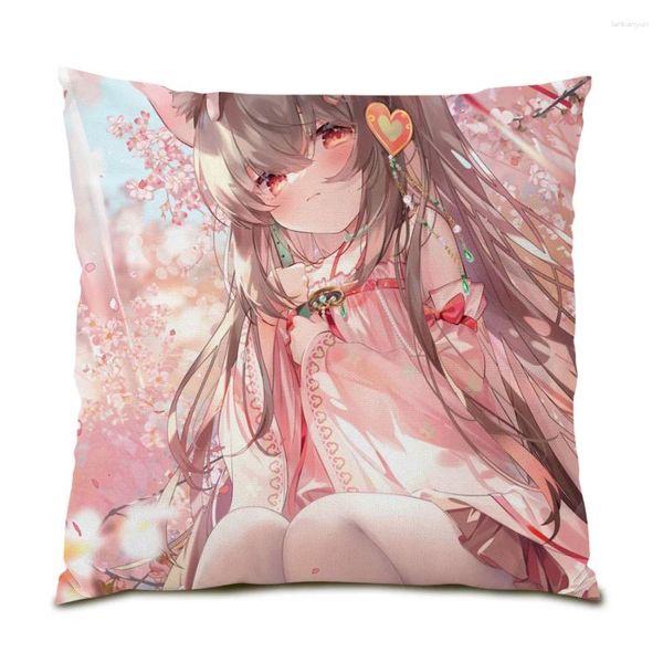 Cuscino Kawaii Anime Poster Girl Cover 45x45 Soggiorno Decorazione in poliestere in velluto regalo case regalo giapponese e0874