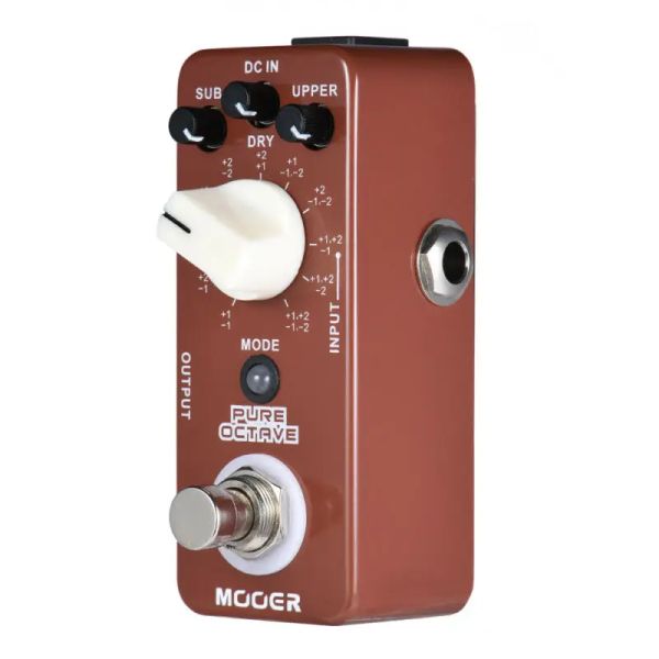 Гитара Mooer Pure Octave Pedal Guitar Effect Processor для электрогитарных аксессуаров Полифоническая октава 11 октава режимы