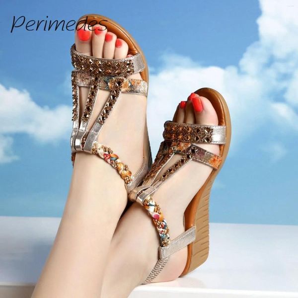 Kleiderschuhe Frauen Retro 2024 Sandalen Glamourorisch Brilliant Dicke Plattform Sommerkeile Edgy Beach Fashion Tenis de Mujer