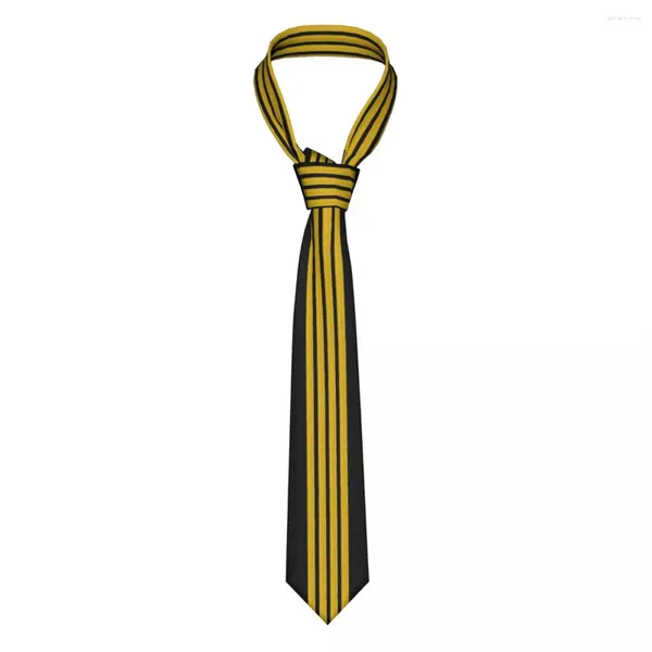 Laços nascidos para capitão listras de gravata homens 8 cm de largura de lutador de ar de largura pescoço diariamente desgaste gravatas acessórios de casamento