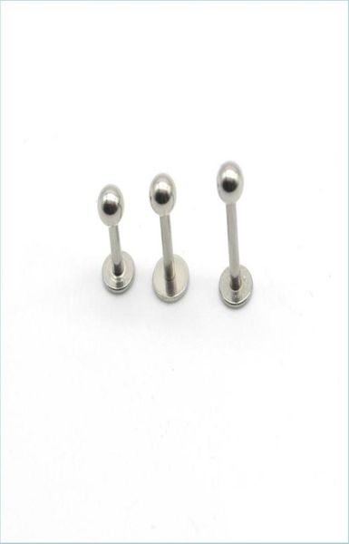 Labret Lip Piercing Gioielli Labret Angh Stup Bar Bar Acciaio 16 Gioielli per il corpo del corpo tragus Piercing Chin Mjfashion Dhdwp6116264