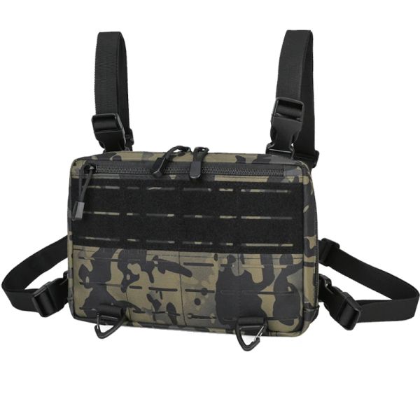 Rucksäcke Laser Taktische Brustbeutel Funktionaler Weste Tasche Überleben Armee Camo Molle System Kit Bag Backpack Lokomotive Rucksack x423+a