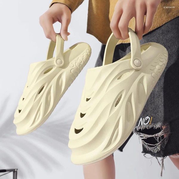 Chinelos de moda esportes sandals de praia masculinas Mulheres Anti deslize Slide grossa Slide leve Flip Flip Flip Shoes de água de jardim