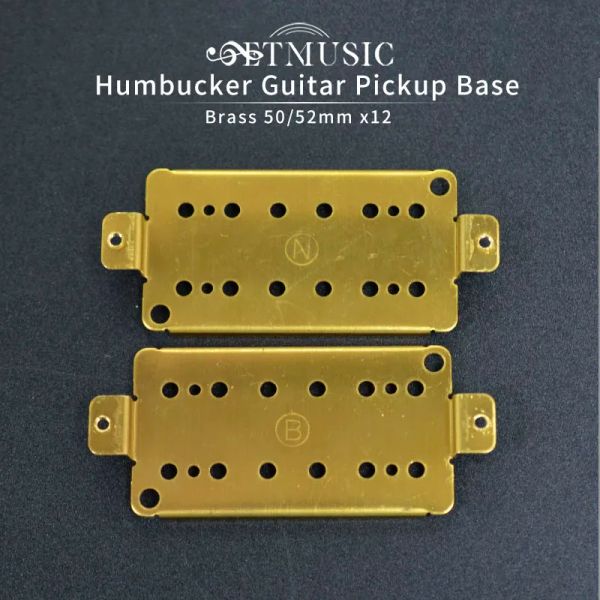 Guitarra 12pcs Copper Humbucker Guitar Pickup Placa Base Placa Base Spacings 50mm 52mm para acessórios de guitarra elétrica LP