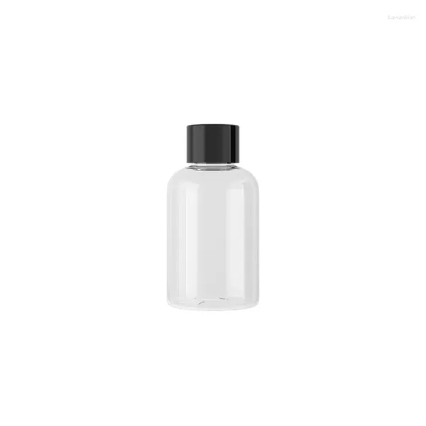 Speicherflaschen (50pcs/Los) 50 ml Reisegröße leere transparente kosmetische Plastikflasche mit Schraubkappe persönliche Pflegeflüssigkeit Pet Container