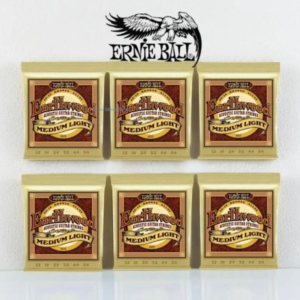 Cabos 6 peças Ernie Ball 80/20 corda de latão Balada original Som instrumento musical Parts ACOMTIC Guitar String 2003 2004 2006 2008