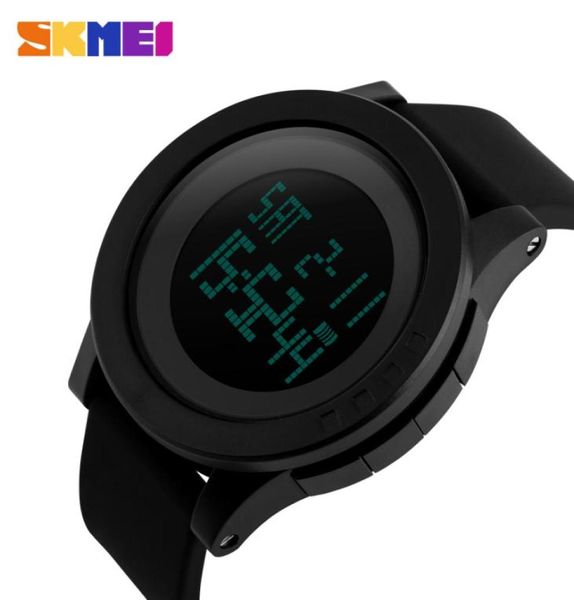 Skmei Sport Watch Men liderou o Dial Digital Relógio Digital Calendário de alarme à prova d'água Relogio Masculino 11423669570