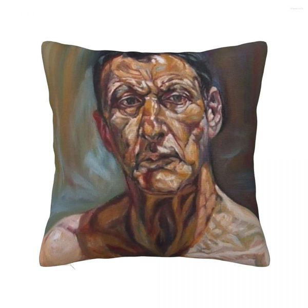 Autoritratto del cuscino dopo Lucian Freud lancia accessori per la casa di lusso Copertina decorativa