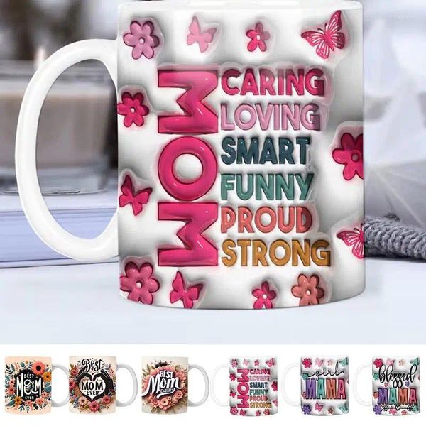 Tassen lustige Mama Dad kreativer Kaffee Keramik süße Tassen und Biergeschenk