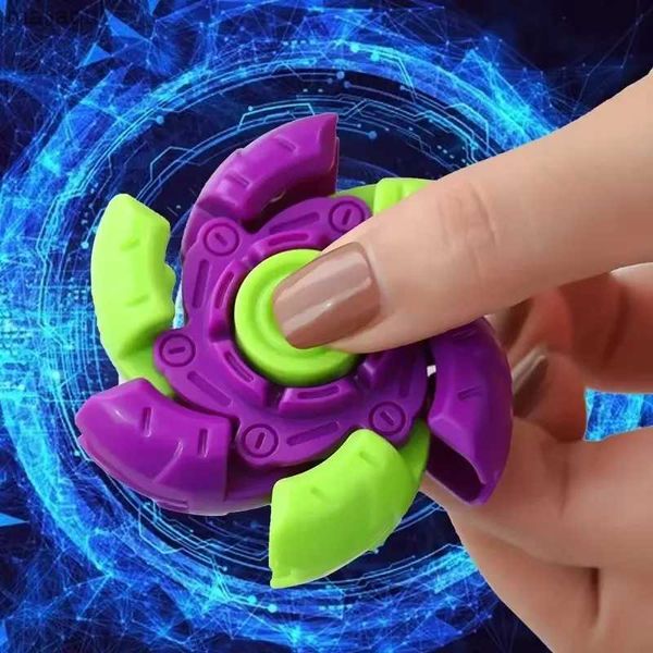 Декомпрессионная игрушка 1/3PCS 3D Creative Fidget Spinner Gyro Toys Снижение тяжкого давления с уменьшением давления против стресса детских игрушек рождественские подарки